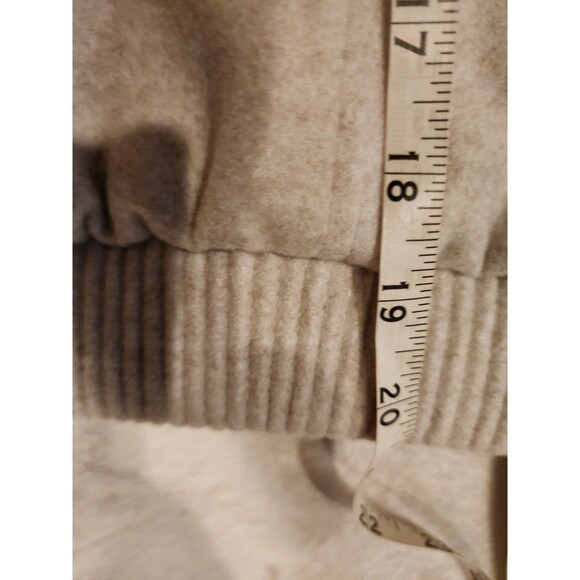 Zara Cropped Bomber Jacket Cream Ivory Chic Outerwear Varsity XXL Women - Picture 7 of 9